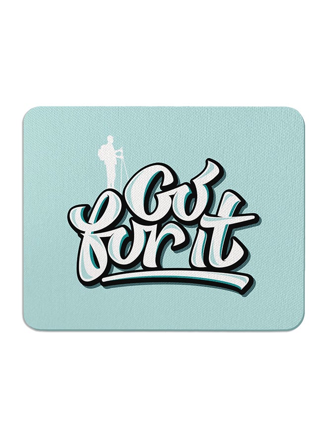 واكيليشيس - لوحة ماوس بطبعة عبارة "Go for it" متعدد الألوان - Image 1
