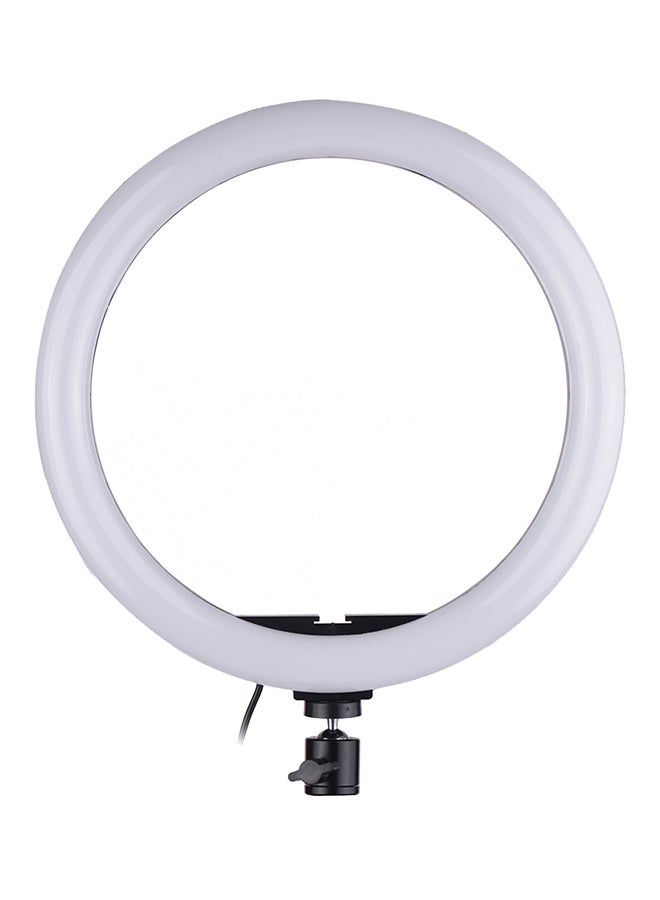 مصباح إضاءة LED بتصميم حلقي للتصوير الفيديو أبيض