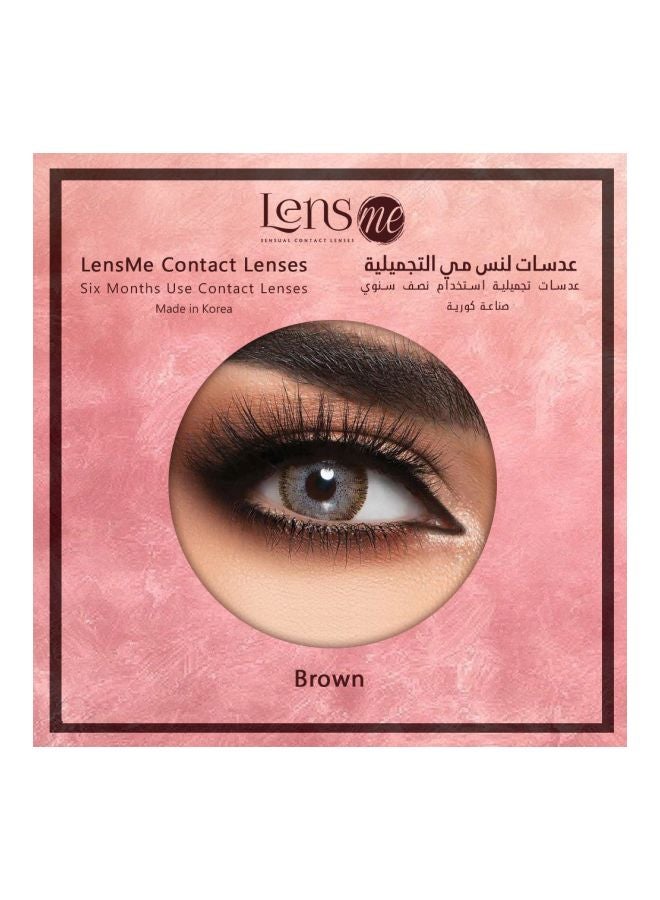 LensMe unisex Brown 6 Months Disposable Contact Lenses - Image 2