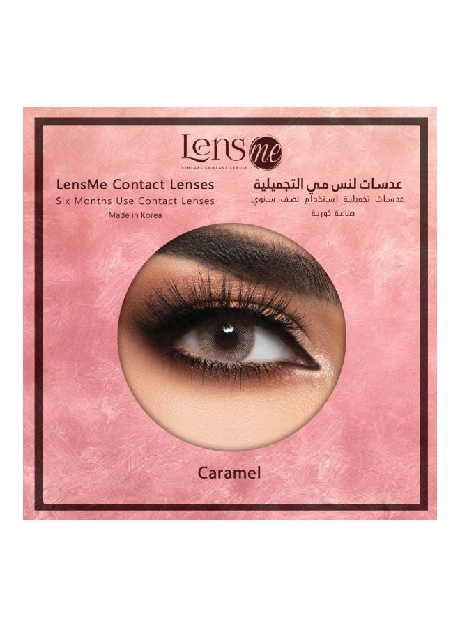 LensMe Caramel 6 Months Disposable Contact Lenses - Image 2