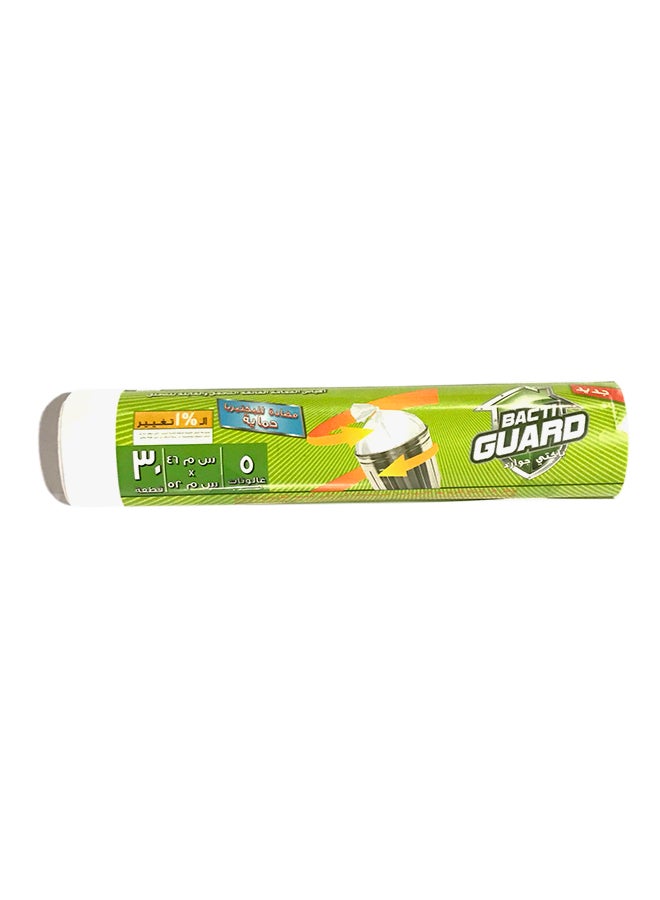 BACTIGUARD 30-Piece Garbage Bags White 46x52cm  - Image 2