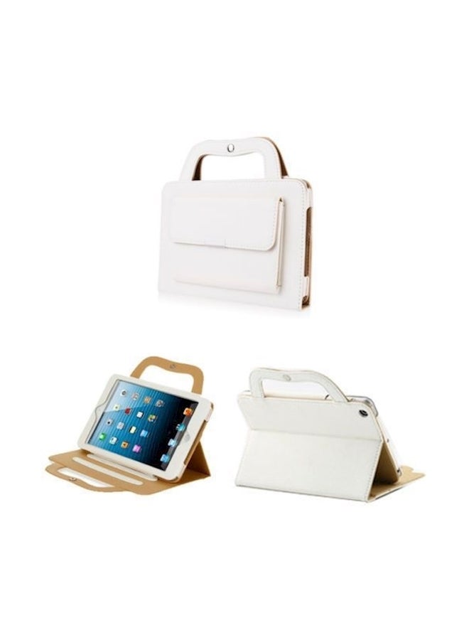 Leather Case Cover For Apple iPad 2/3/4 White  - Image 2