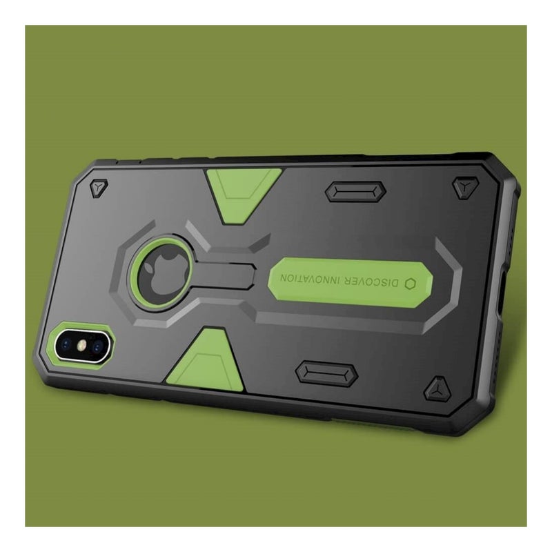 Nillkin Protective Snap Case For Apple iPhone XS Max Black/Green - Image 3