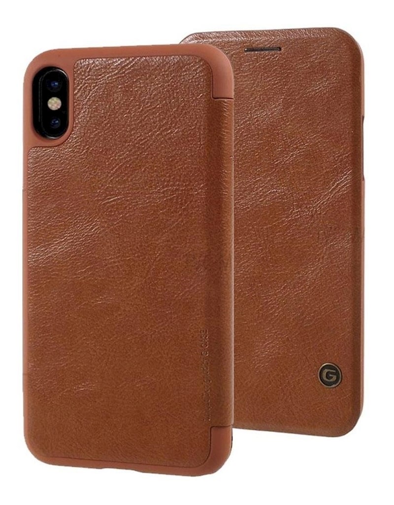G-CASE Protective Case Cover For Apple iPhone X/XS Brown - Image 1