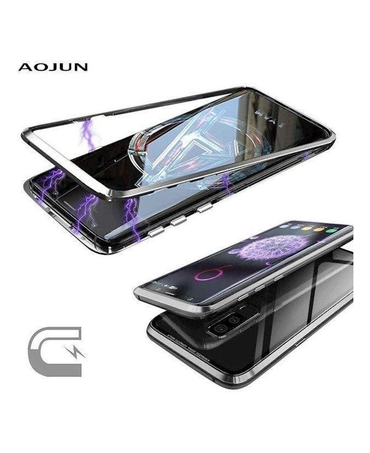 JBQ Protective Flip Cover For Samsung Galaxy S9 Black/Clear - Image 2