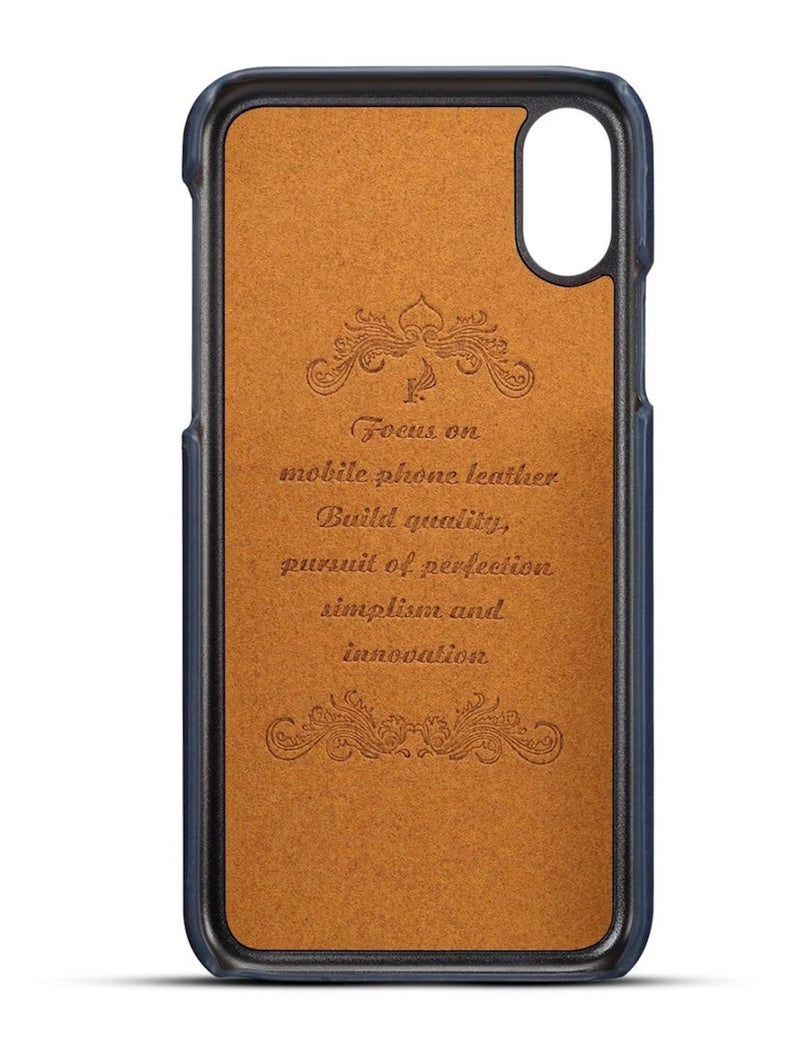 Suteni Protective Wallet Card Case Cover For Apple iPhone Xs Max Blue  - Image 2