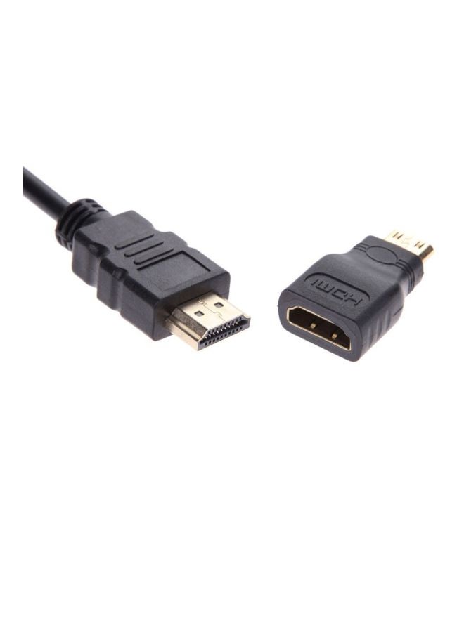 Generic - Micro HDMI/Mini HDMI/HDMI To VGA Converter With Audio/Video Cable Black - Image 1
