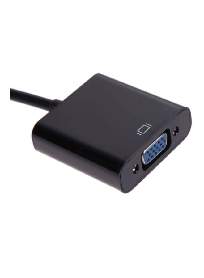 Generic - Micro HDMI/Mini HDMI/HDMI To VGA Converter With Audio/Video Cable Black - Image 1