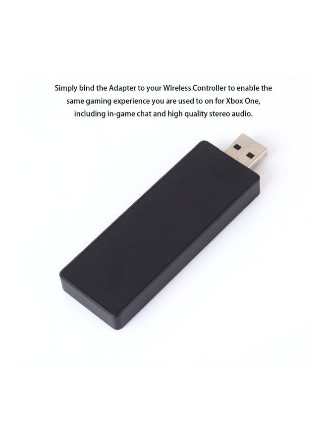 Generic - Wireless Adapter Receiver For Microsoft XBOX Windows 7/8.1/10 Black - Image 1