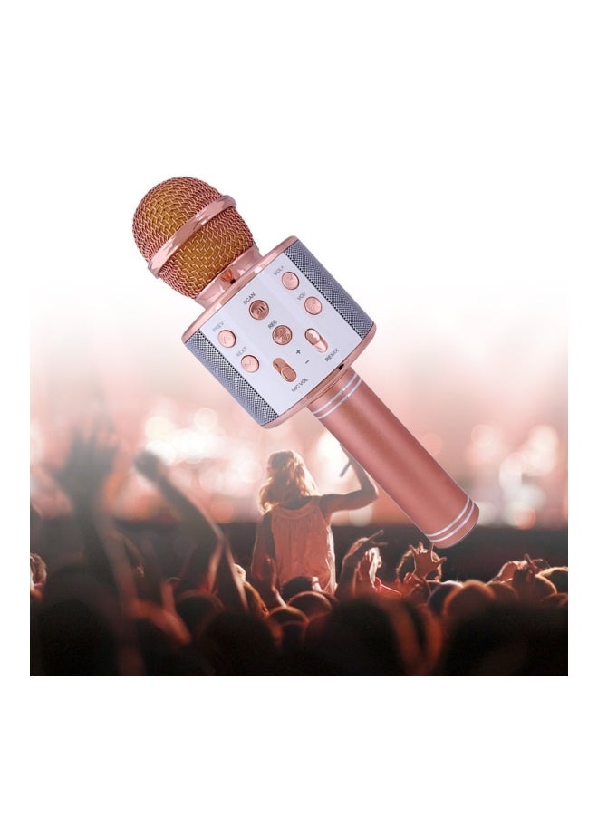 KTV Ws858 Wireless Bluetooth Karaoke Microphone XD77502 Rose Gold/White  - Image 4