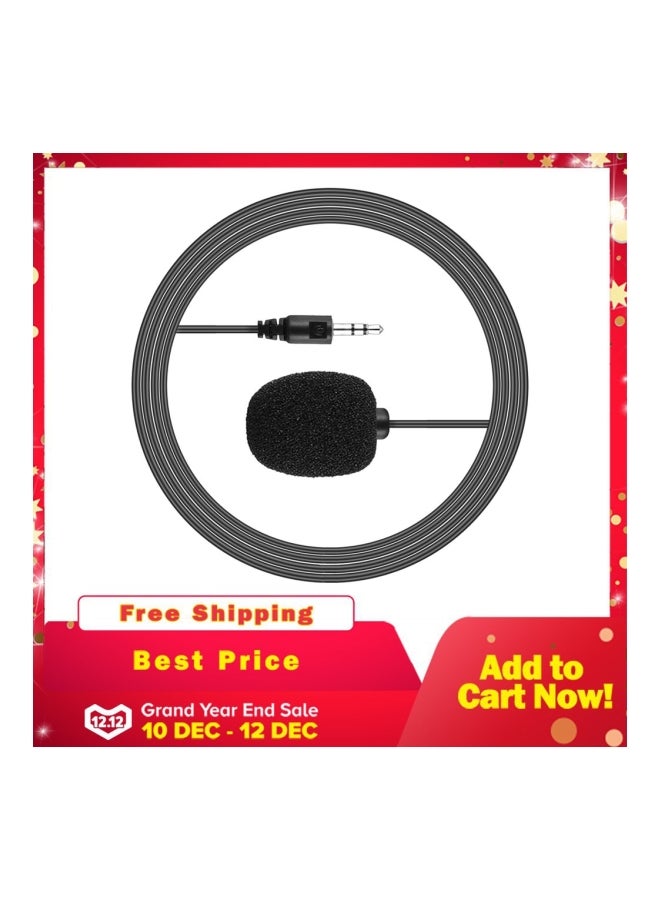 Clip-On Lapel Lavalier Microphone Black - Image 5