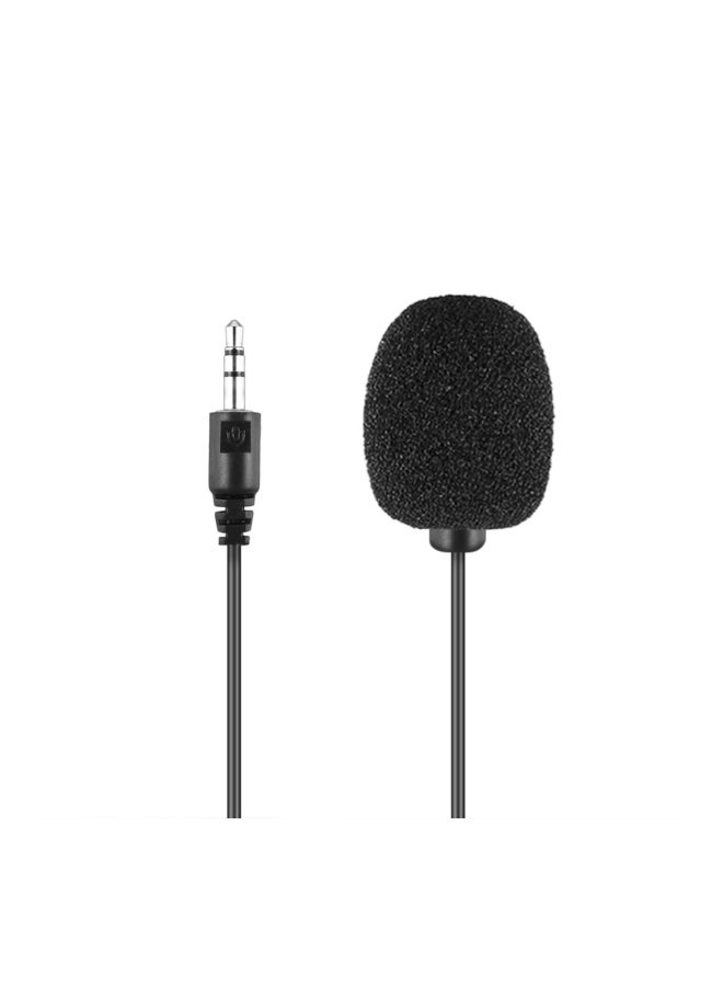 Clip-On Lapel Lavalier Microphone Black - Image 2