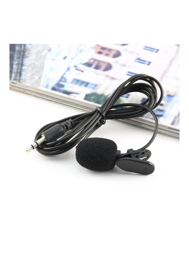 Clip-On Lapel Lavalier Microphone Black - Image 3