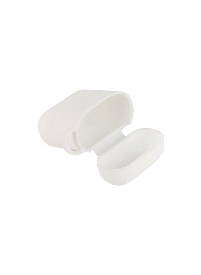Protective Earphone Case With Hook For AirPods White/Black/Silver - Image 3