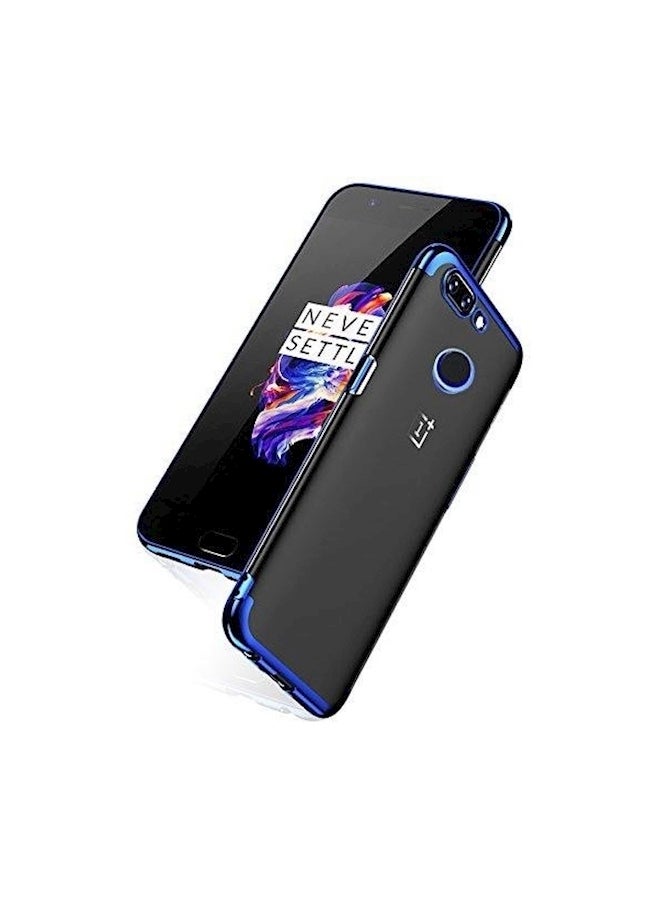 EZK Protective Case Cover For OnePlus 5T Clear/Blue - Image 1