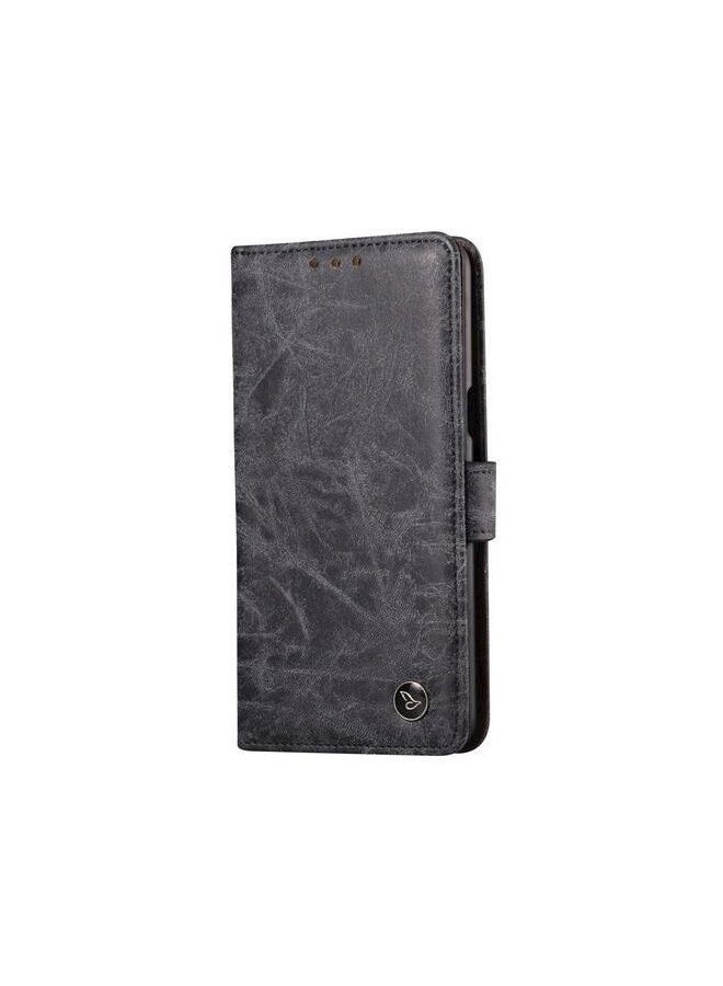 Protective Wallet Card Case Cover For OnePlus 5 Black  - Image 1