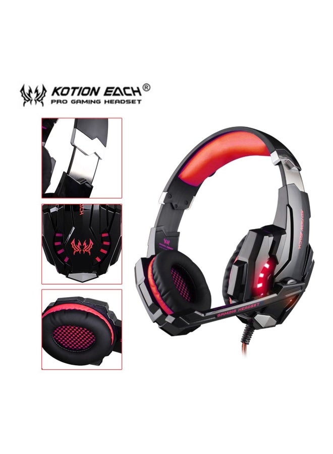KOTION EACH LED Over-Ear Gaming Headset With Mic For PS4 /PS5 /XOne /XSeries /Nswitch /PC  - Image 3