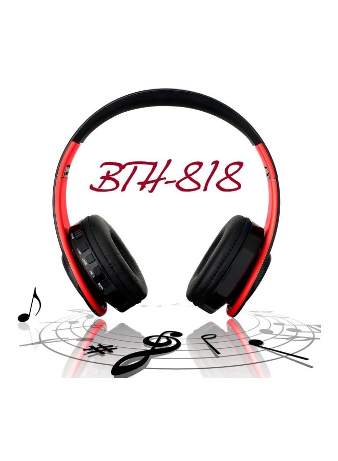 Foldable Bluetooth Stereo Headset Black/Red  - Image 2