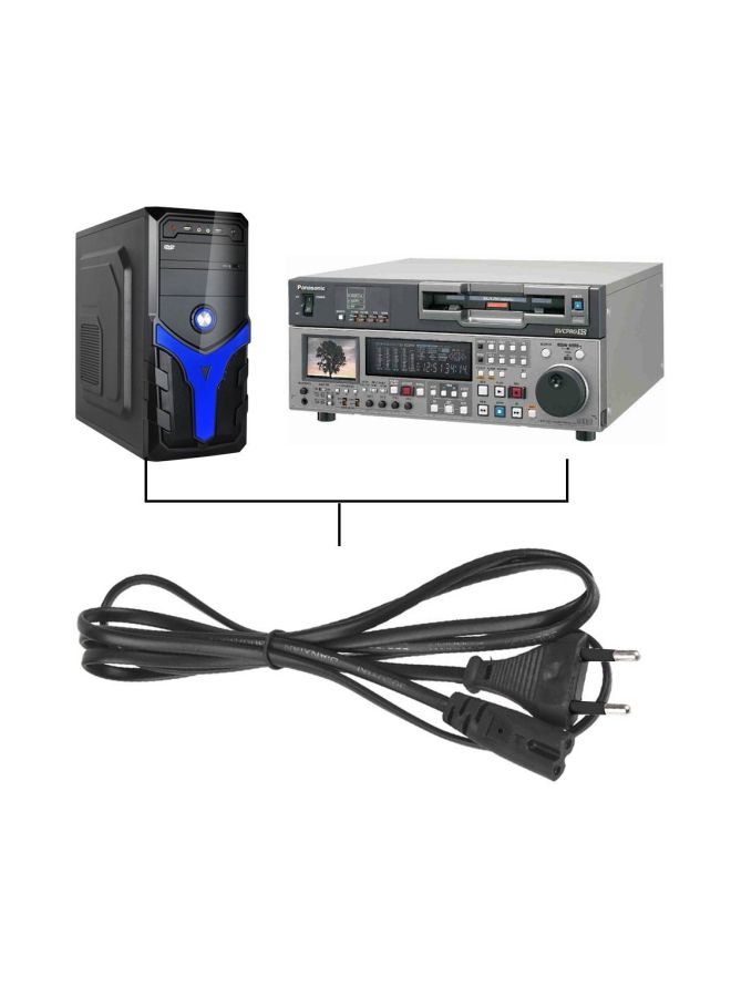 LESHP - Portable Universal 2 Pin Power Cable Black - Image 1