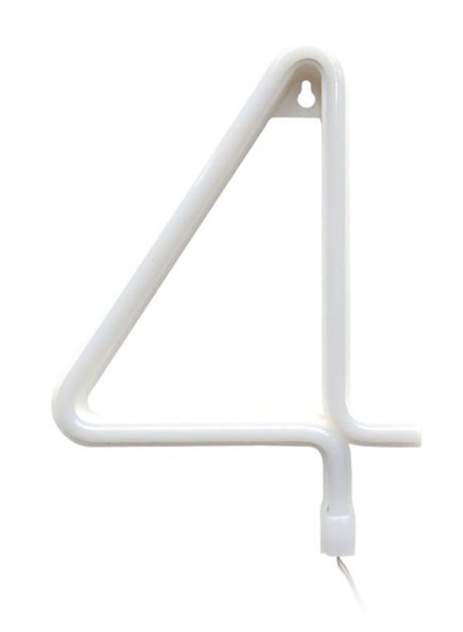 مصباح LED على شكل الرقم 4 أبيض 0.189كيلوجرام