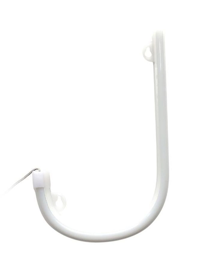 مصباح LED على شكل حرف "J" أبيض 0.162كيلوجرام