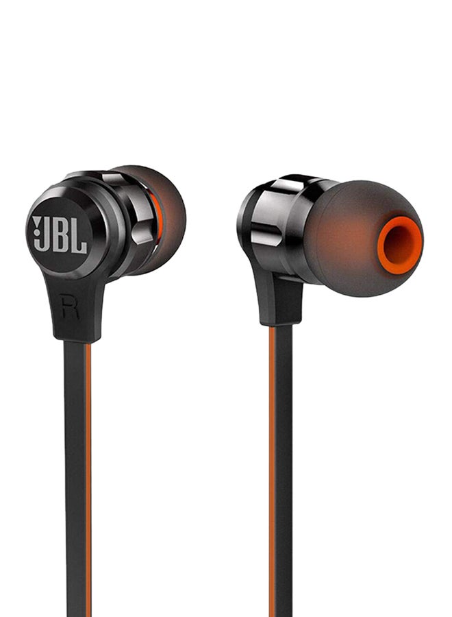 JBL - T180A Stereo In-Ear Headphones Black - Image 1
