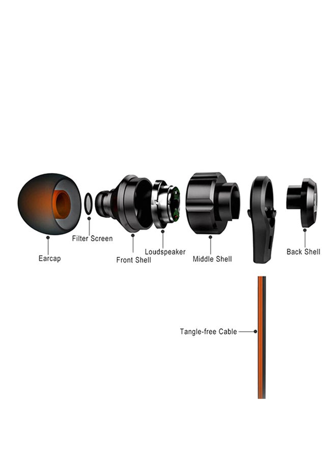 JBL - T180A Stereo In-Ear Headphones Black - Image 1