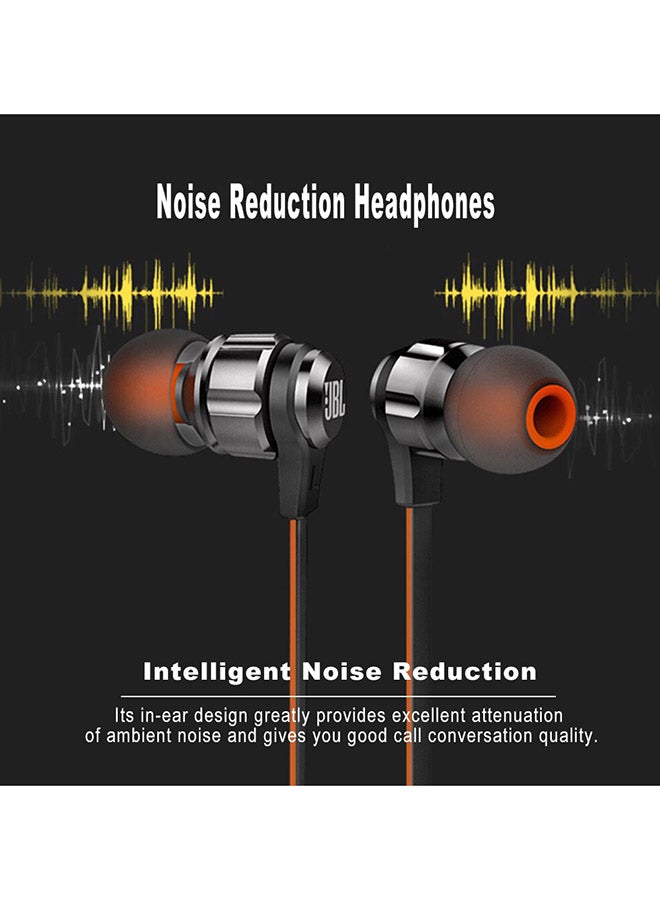 JBL - T180A Stereo In-Ear Headphones Black - Image 1