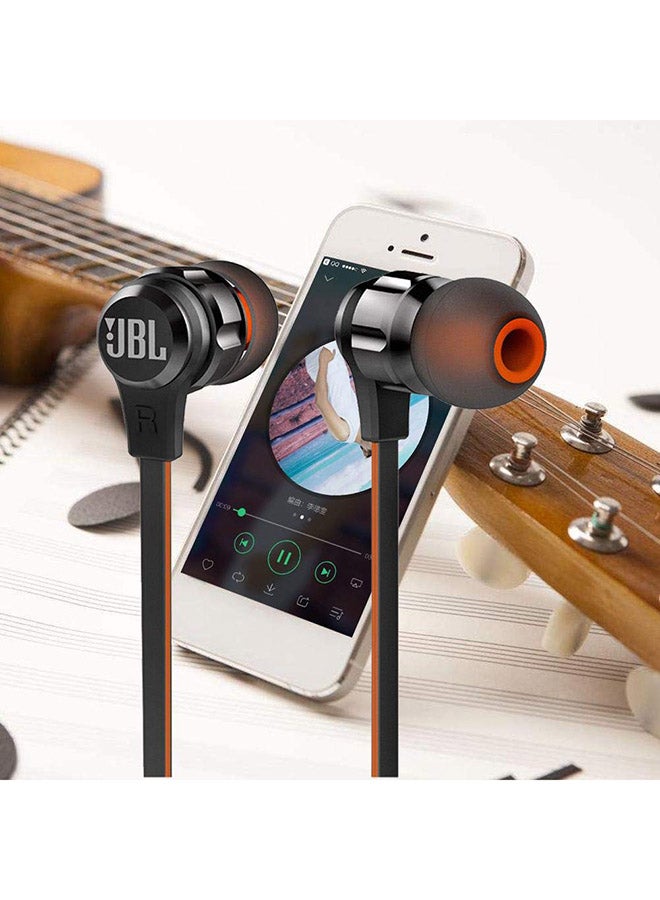JBL - T180A Stereo In-Ear Headphones Black - Image 1