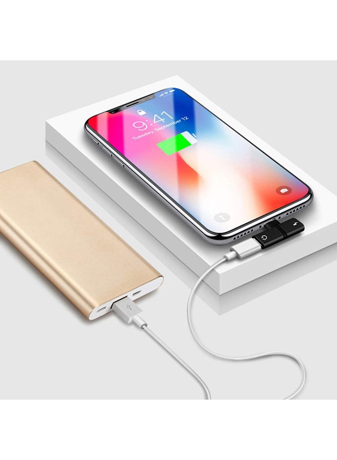 2-in-1 Lightning Adapter Black