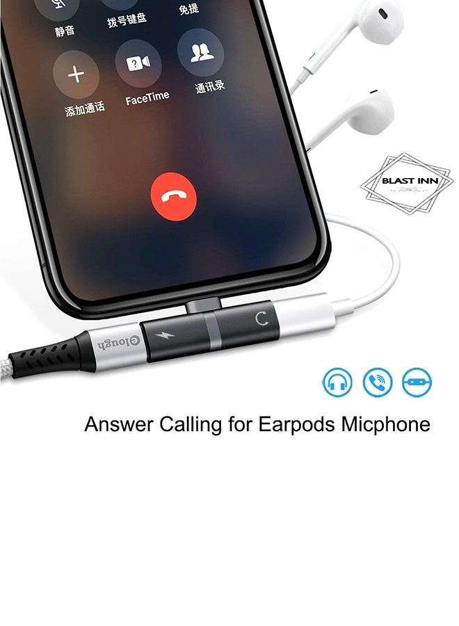 2-in-1 Lightning Adapter Black