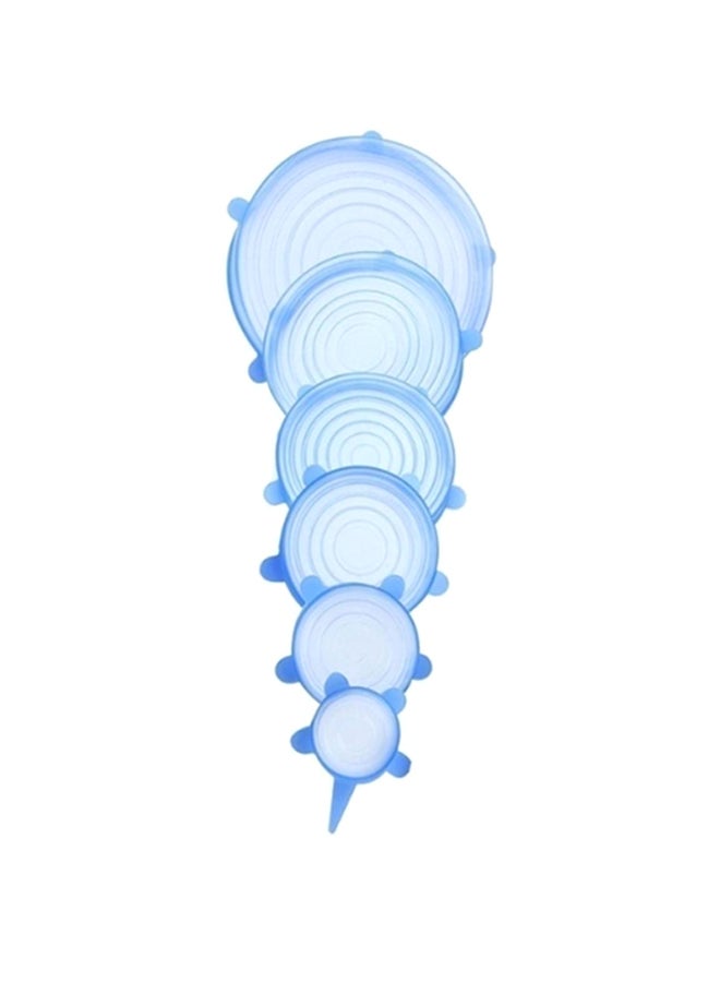 6 قطع من أغطية مطاطية من السيليكون قابلة لإعادة الاستخدام لون أزرق 44x82x2سم - Image 1