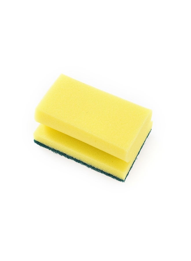 إسفنجة غسيل الأطباق وإزالة الأوساخ أصفر/ أخضر - Image 2