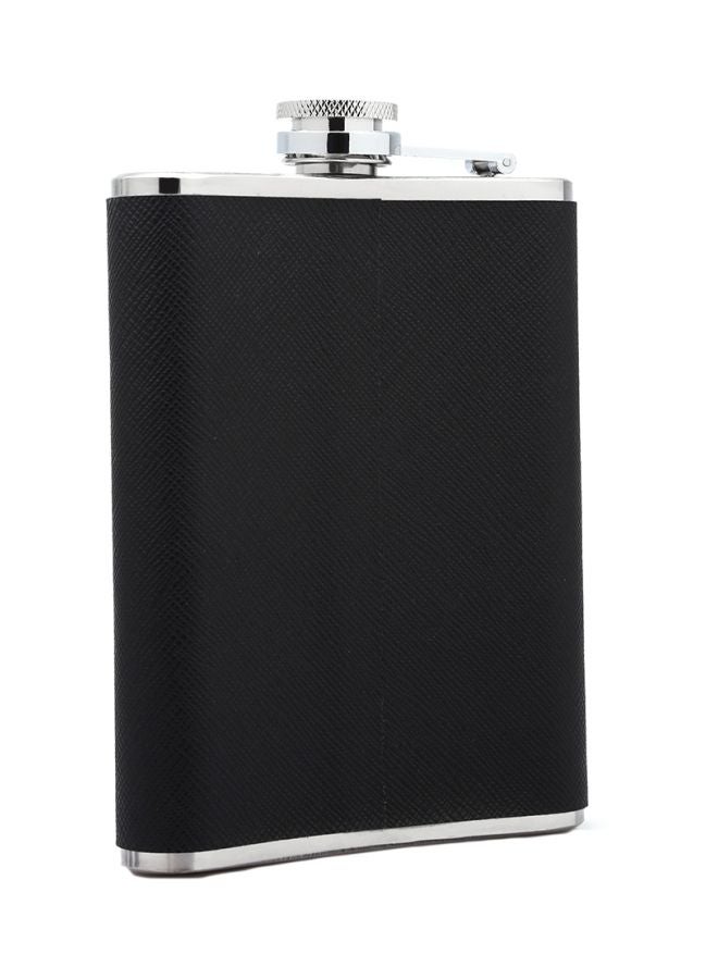 Generic - Portable Hip Flask Black/Silver 21x7x7cm - Image 1