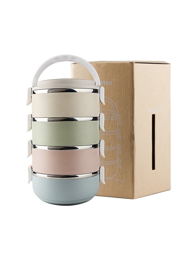 Generic - Stainless Steel Lunch Box Multicolour 26.5x16.5x15centimeter - Image 1