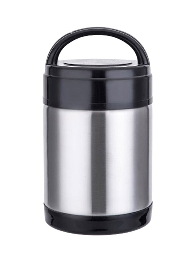 Insulated Lunch Box Silver/Black 29x19x17centimeter
