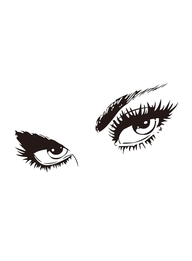Beautiful Eyes Printed Wall Sticker Black 6.6x8.4x1cm - Image 1