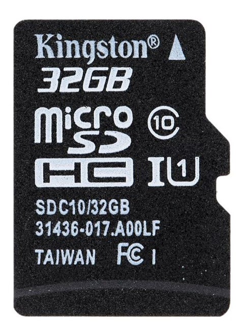 Micro SD Flash Memory Card With Adapter Black