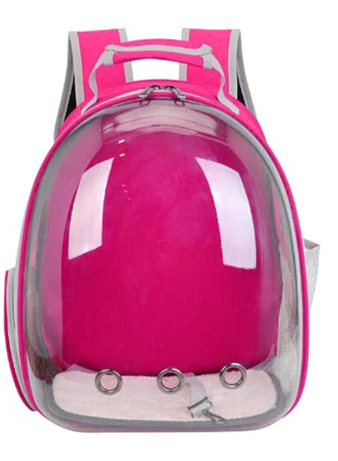 Generic Portable Space Cabin Pet Backpack Red/Grey