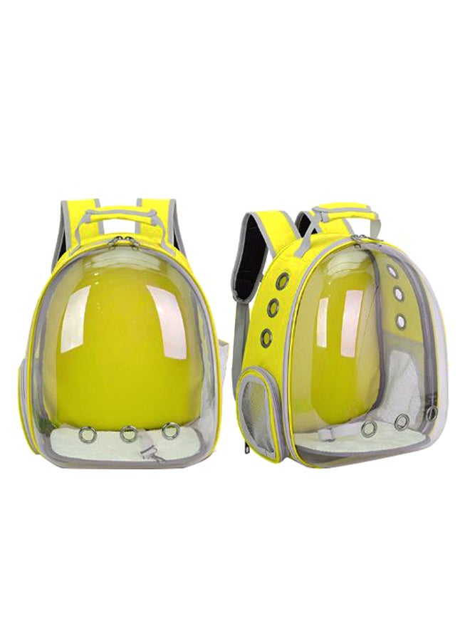 Generic Portable Space Cabin Pet Backpack Yellow/Grey