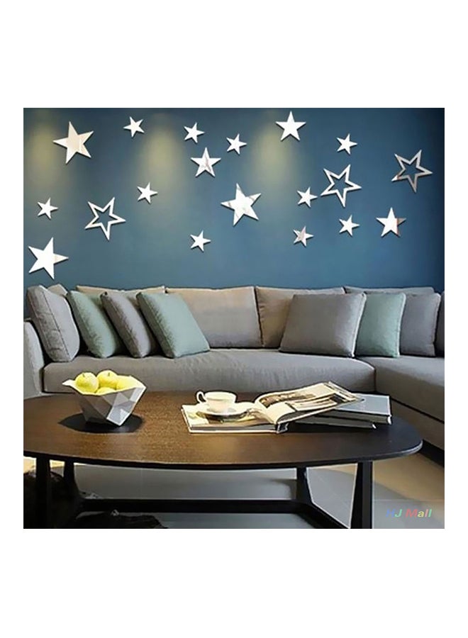Mirror Stars Wall Sticker Silver 50 x 70cm - Image 2