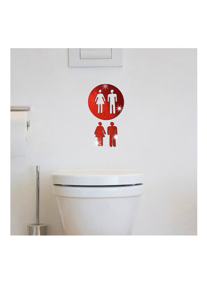 Sign Shop Mirror Surface Sticker Red 50x70cm - Image 1