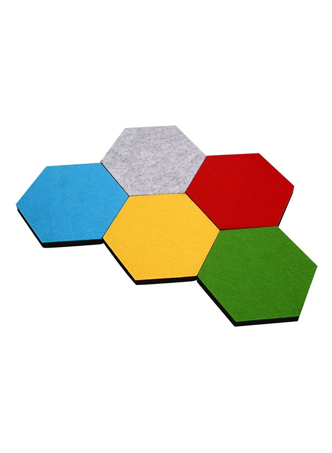 ملصق جداري بتصميم سداسي أصفر 14 x 12 x 0.5سم - Image 2