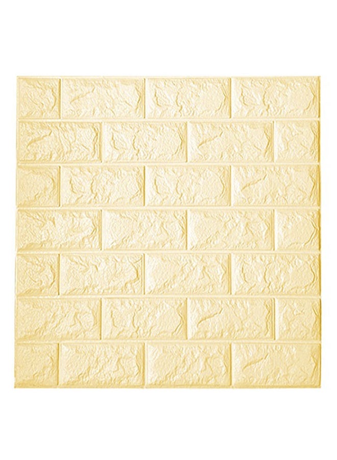 Modernize Brick Wall Stricker Beige 70 x 77cm 