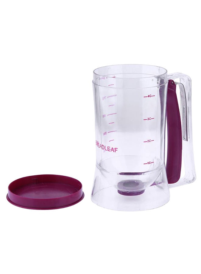 Cake Batter Dispenser With Measuring Lable Clear/Purple 4.3 x 7.5inch - Image 3