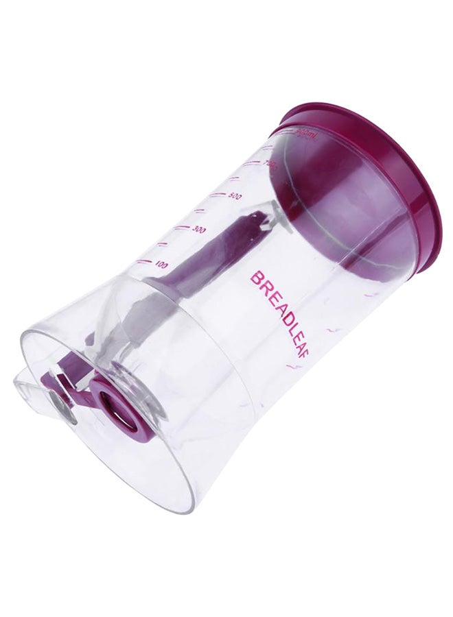 Cake Batter Dispenser With Measuring Lable Clear/Purple 4.3 x 7.5inch - Image 2