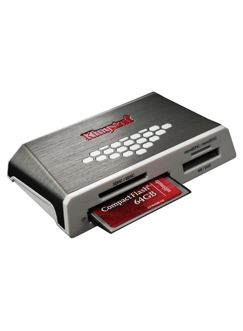 High Speed All-In-One TF SD Card Reader Adapter Silver