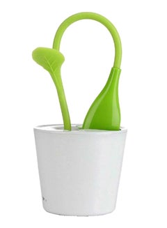 FRIEET USB LED Three Lever Touch Plant Desk Lamp Green/White 10x10x41cm 