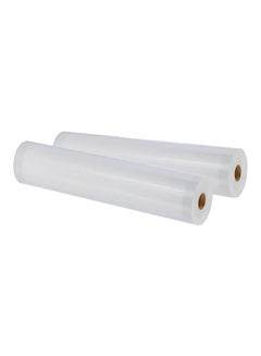2-Piece Commercial Grade Vacuum Sealer Food Storage Rolls Clear