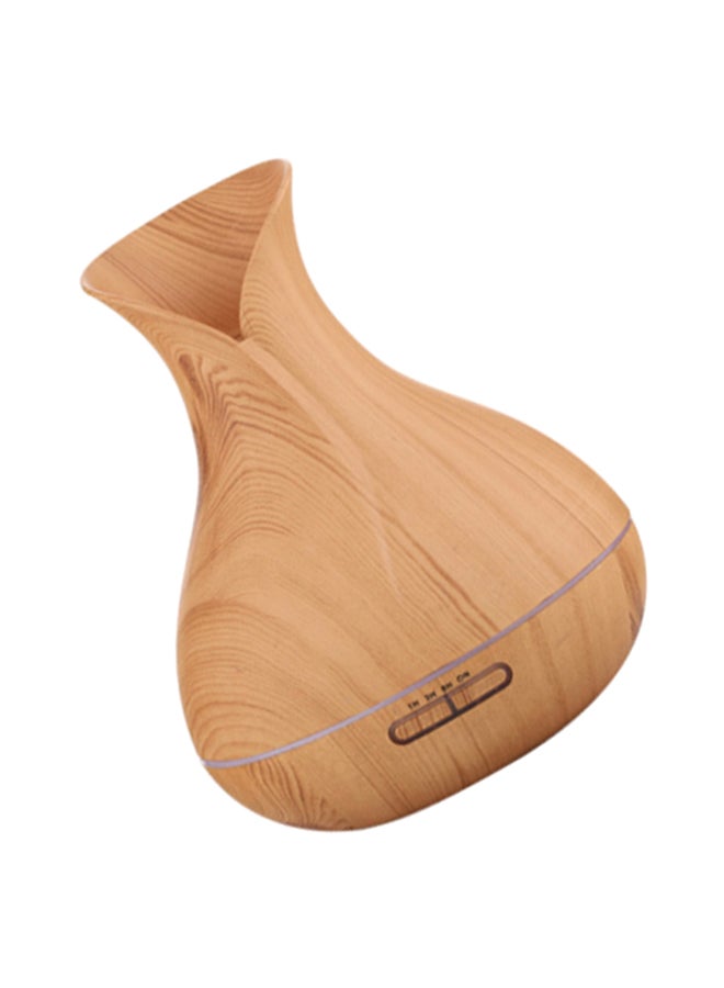 Little white fox Vase Wood Grain Pregnant Woman Baby Room Air Purifier Home Aroma Humidifier Light Brown  - Image 3